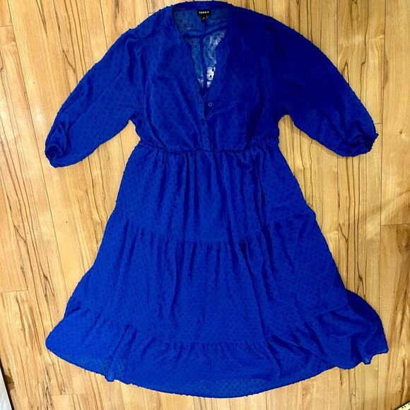 Torrid Swiss Dot Dress Size 0 - Picture 3 of 4